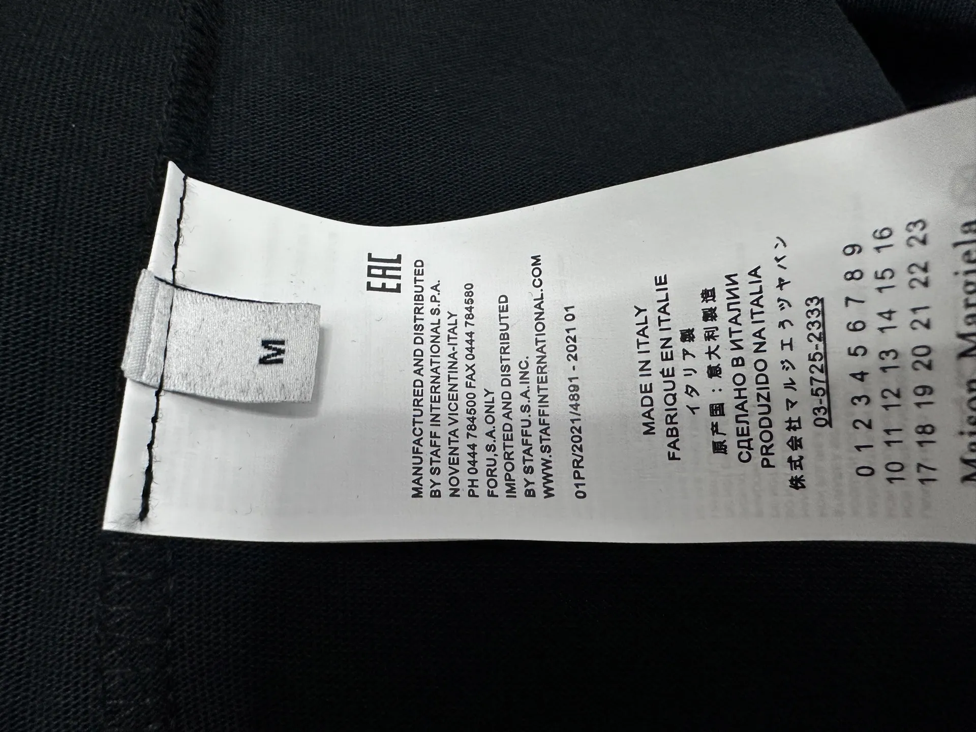 【Maison Margiela】 24ss T logo ， Retro Same Style t Versatile ：Black，White Size：s-xl
